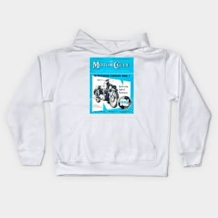 Vintage Motorcycle Magazine cover Kids Hoodie